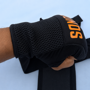 Enveloppes en néoprène unisexes personnalisées EVER |   Protections de mains en gel noir respirant pour l'entraînement de boxe, bandages en gel universels - Product Image 2