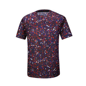 T-shirt homme camouflage en tissu de haute qualité avec logo personnalisé, impression par sublimation, coton/polyester, meilleure qualité, prix bas. - Product Image 5