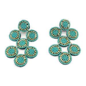 Pendientes Colgantes con Diseño Navideño Festivo, Hechos a Mano con Cuentas de Semillas y Bordado de Logotipo Personalizado, Accesorio de Moda - Product Image 5