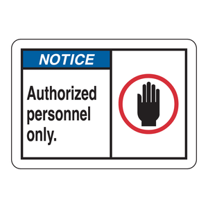 Solo Personal Autorizado de Brady: Señal de Advertencia de Control de Acceso para Interiores/Exteriores de 7x10 Pulgadas - Product Image 2