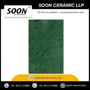 SOON CERAMIC LLP วัสดุตกแต่งผนังห้องนั่งเล่น รุ่น VADODARA GREEN Calcite แผ่นใหญ่ขัดเงา ดีไซน์ทันสมัย เป็นมิตรกับสิ่งแวดล้อม แบบจำลอง 3 มิติ - Product Image 6