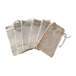 Sac cadeau imprimé personnalisé écologique en coton et lin beige avec cordon de serrage avec étiquette tissée Logo et sac à poussière avec logo personnalisé - Product Image 2