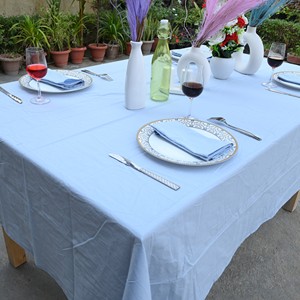 Plain Dyed Cotton Square <b>Tablecloth</b> Solid Color Washable Outdoor Use Simple Style Customizable <b>Tablecloth</b> for Wedding Hotel Home - Product Image 6