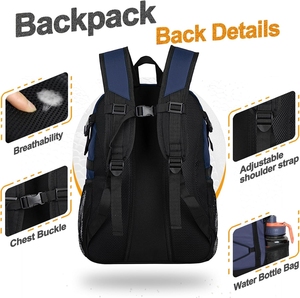 Custom Logo Soccer Backpack <b>for</b> <b>Men</b> Basketball <b>Bag</b> with Ball Space Separate Shoe Space <b>for</b> Basketball Soccer Volleyball Training - Product Image 3