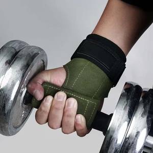 Anti-slip Wear-resistant Fitness Hand Palm Protection Grips Wrist Guard Hard Pull Grip Belt Customised Lifting Hand Grips - Product Image 4
