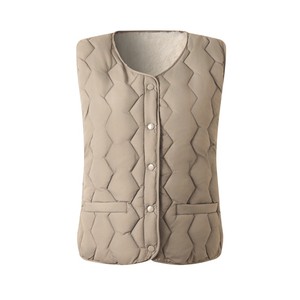 Chaleco Acolchado Transpirable e Impermeable con Forro Polar y Cierre de Botones - Cálido Chaleco de Lana sin Mangas para Mujer, Ideal para Capas en Primavera y Otoño - Product Image 3
