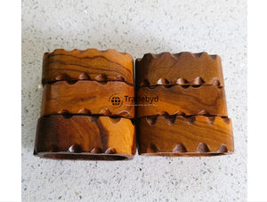 แหวนรองผ้าเช็ดปากไม้ทำมือ ของตกแต่งโต๊ะอาหารระดับพรีเมียม อุปกรณ์เสริมสำหรับโรงแรม โดย Tradebyd - Product Image 4