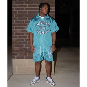 Ensemble de survêtement streetwear d'été pour homme en nylon à séchage rapide, haute élasticité, t-shirt et short en nylon, bonne qualité 2026 - Product Image 6