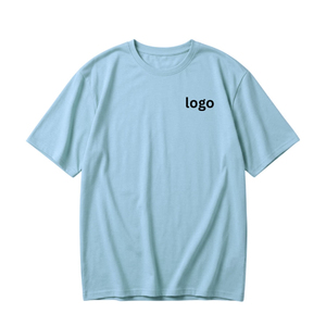 T-shirts unisexes pour hommes, formels, surdimensionnés, à épaules tombantes, coupe carrée, en tricot, 100% coton, impression de logo personnalisée, 300 g/m², anti-plis - Product Image 1