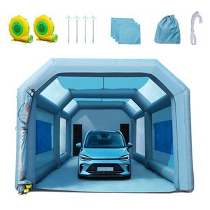 23x13x8.5ft High-Power 480W+750W Blowers <b>Inflatable</b> Spray Paint Booth LED Lighting System <b>Car</b> Paint Tent with AI Features - Product Image 6