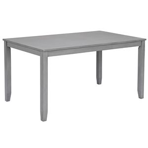 Set da Pranzo di Lusso a 6 Pezzi, Tavolo Rettangolare in Legno di Quercia con 4 Sedie Imbottite e Panca per 6 Persone - Product Image 4