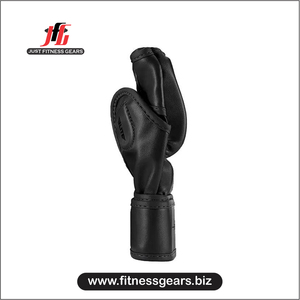 Gants de boxe demi-doigts en cuir personnalisables, antidérapants, légers, confortables et durables pour l'entraînement de combat MMA et Muay Thai - Product Image 3