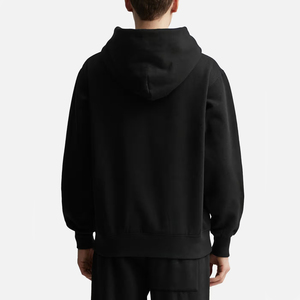 Sudadera con capucha de letras con pedrería para hombre, corte holgado, algodón French Terry de 450GSM, media cremallera, estilo oversize, streetwear - Product Image 4