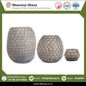 Premium Quality Zezma <b>Glass</b> <b>Vase</b> T Light Decoration <b>for</b> Living Room and Dining Table Use - Product Image 6