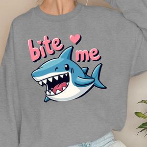 Sudaderas mujer diseño bite me Shark - Product Image 1
