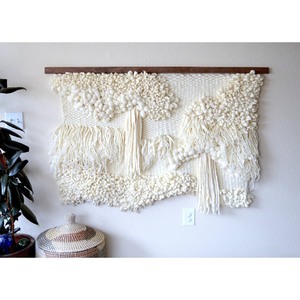 Macrame Wall Hanging Bohemian Home Decor Natural Fiber Irregular Shape Nature Scene <b>Single</b>-Piece Package - Product Image 4
