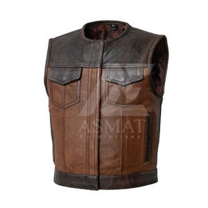 Gilet de moto sans manches pour homme de haute qualité, style motard urbain, collection 2026 - Product Image 2