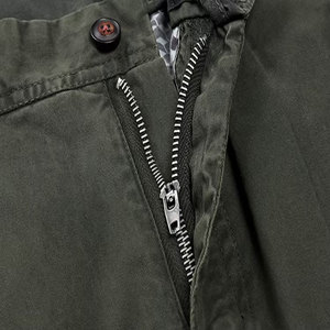 กางเกงวิ่งขาตรงหลายกระเป๋าสำหรับผู้ชายกางเกงเอวยางยืดผ้าฝ้ายแบนยุทธวิธีสำหรับใช้งานกลางแจ้ง - Product Image 4