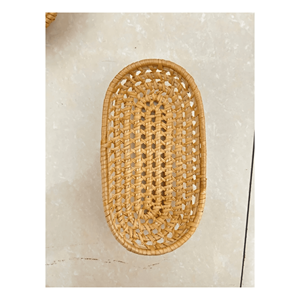 Panier et plateau en rotin tressé, conçus à partir de tissage de rotin naturel pour la présentation et la décoration de table, fabriqués au Vietnam. - Product Image 5