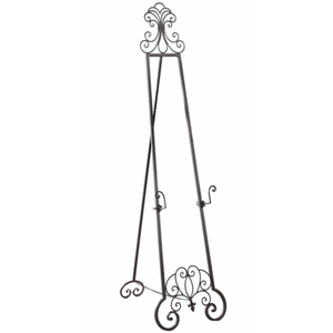 Vintage Metal Floor Easel Stand Rectangular Shape Iron Painted Standing Type for Balcony Flower Pot <b>Storage</b> Holder - Product Image 4
