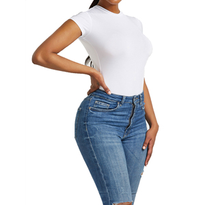 Monos de yoga acanalados de una pieza para mujer, con control de abdomen, de algodón transpirable, tipo body, mono y playsuit - Product Image 4