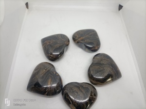 Piedra de Corazón de Estromolita Natural Pulida, Cristal Curativo, Fósil de Corazón para Meditación, Reiki, Energía de Chakras, Venta al por Mayor - Product Image 4
