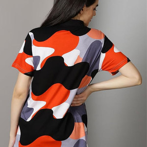 Chemise polo pour femmes, nouvelle arrivée, tendance, impression par sublimation, vente en gros, meilleur fournisseur, OEM/ODM, chemise polo élégante personnalisée - Product Image 2