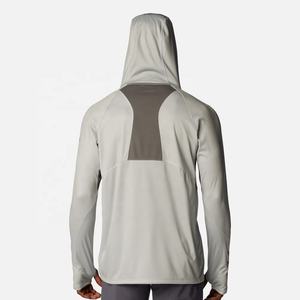 Sudadera con capucha de pesca de poliéster ligero con logotipo personalizado OEM para hombre y mujer, ropa de protección solar de secado rápido para deportes al aire libre, manga larga - Product Image 2