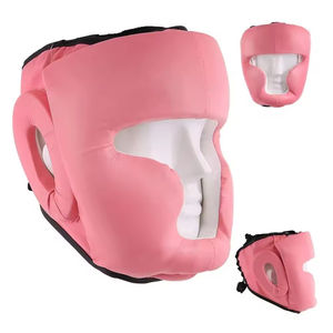 Équipement d'arts martiaux, casque de protection pour l'entraînement de boxe, équipement de combat MMA en cuir, casque de boxe et de kickboxing - Product Image 2