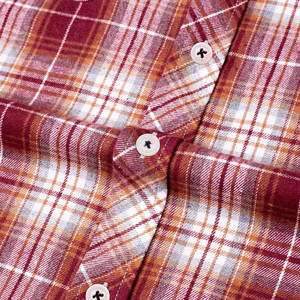 Camisas de Franela a Cuadros para Hombre, Manga Larga, Talla Grande, Camisa de Franela con Botones, Informal, de Algodón, Servicio Personalizado al por Mayor OEM - Product Image 6