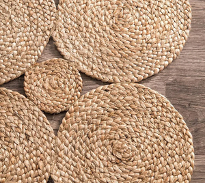 Natural Jute Braided Area <b>Rug</b>, Sustainable <b>Rug</b>, Handicraft In Vietnam, Nhat Minh Manufacturer, Jute Carpet, Wholesale, - Product Image 5