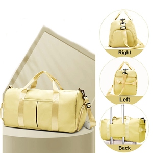 OARH INT INDUSTRY กระเป๋าเดินทางยิม กระเป๋าเดินทาง 30-40L 600D ผ้าใบสีเบจ กระเป๋าสะพายไหล่หลายช่อง กระเป๋ากีฬา - Product Image 6