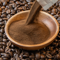 Kopi Instan Robusta Quicksoluble Vietnam OEM 20kg Kemasan Karton, Untuk Industri HORECA, Rendah Asam, Aroma Seimbang