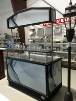 Table de bar pliante multifonctionnelle compatible avec les chariots portables pour événements et services de restauration