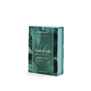 Green People Lash & Lift Makeup Essentials Rigid Box Set Organic Formulas Eco-Friendly Cosmetic Packaging - Product Image 1