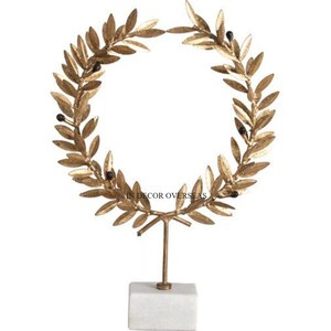 Escultura de Madera Hecha a Mano de Luna y Follaje, Decoración de Mesa Estilo Shabby Chic para Sala de Estar - Product Image 5