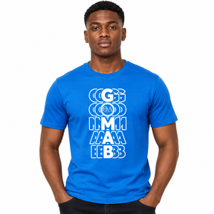 Camiseta azul real Phi Beta Sigma para hombre con estampado gráfico de letras griegas, camiseta universitaria informal de manga corta con cuello redondo - Product Image 1