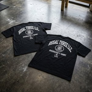 Regal Three Llc T-shirts de sport noirs pour hommes, manches courtes, col rond, imprimés, décontractés, t-shirt imprimé pour hommes, vêtements de sport pour hommes - Product Image 2