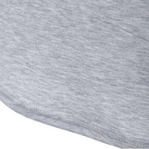 เสื้อยืดแขนยาวสไตล์ลำลองสีพื้นปักกระดุมขนาดพลัสไซส์สำหรับสุภาพสตรีโลโก้ตามสั่ง - Product Image 3