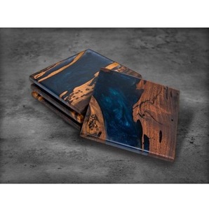 High Quality <b>Epoxy</b> Resin Coaster Set for Coffee Tea <b>Table</b> Home Decoration - Product Image 2