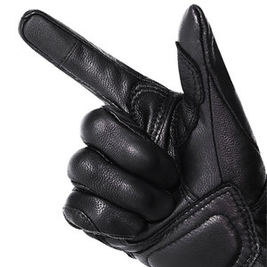 Gants de course classiques vintage en cuir de qualité supérieure pour motos, respirants et compatibles avec les écrans tactiles, pour le motocross. - Product Image 3