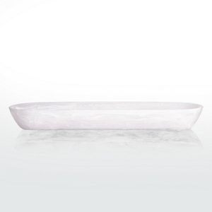 Plateau de service ovale en résine époxy écologique au design classique, plateau décoratif poli de qualité supérieure, pour les fêtes, les fruits, la décoration de la maison - Product Image 2