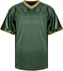 Maillot de football américain et de rugby unisexe, respirant, viscose/coton, manches courtes, uniforme personnalisé avec le nom de l'équipe - Product Image 2