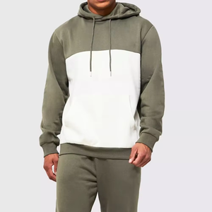 ชุดสตรีทแวร์ผู้ชาย เสื้อฮู้ดดี้ทรงโอเวอร์ไซส์แบบครอป และกางเกงขายาวทรงสปอร์ต ชุดเซ็ตผ้าฝ้าย 100% สำหรับวิ่งและออกกำลังกาย สามารถสั่งทำได้ - Product Image 4