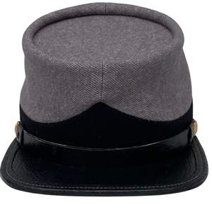 Képi d'infanterie confédérée de l'époque de la guerre civile, de style historique, souvent utilisé pour les reconstitutions historiques ou comme objet de collection. - Product Image 4