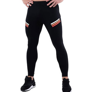 Wholesale High Quality Custom Men's <b>Compression</b> Pants Personalized Zipper Pocket Baselayer Sports Tights Leggings - Product Image 1