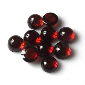 Vente en gros de pierres précieuses naturelles : Quartz de guérison et Grenat, pierres semi-précieuses rondes à dos plat en vrac, pour la création de bijoux DIY - Product Image 1