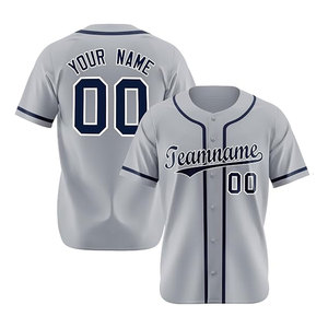 Best Selling Factory Trendy Men's <b>Short</b>-<b>Sleeve</b> <b>Button</b> <b>Up</b> Baseball Jersey Hot Sale Sublimated Embroidered Sports <b>Shirt</b> Baseball - Product Image 5