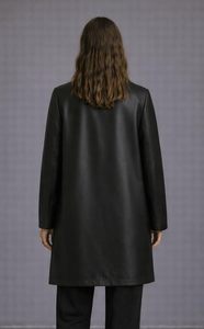 Womens Genuine <b>Leather</b> Jacket 100% Sheep Skin <b>Leather</b> with Shiny Zipper Stylish Biker Jacket - Product Image 5