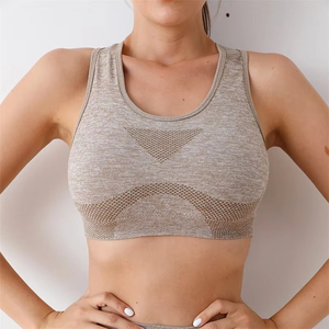 Sujetador Deportivo Sin Costuras Simple para Mujer, Talla Grande, a Prueba de Impactos, para Correr, Yoga, Gimnasio, Fitness, con Logotipo Personalizado en la Parte Delantera, Ropa Deportiva Transpirable - Product Image 6